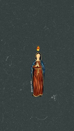 an image of the virgin mary in gold and blue with a crown on her head