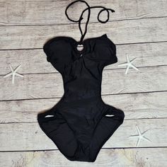 Nwt Black Still Has Tags And Panti Liner Protector On Bundle To Save Reasonable Offers Considered Fitted Sleeveless Swimwear By Forever 21, Forever 21 Swimwear For Summer Sunbathing, Forever 21 Summer Beachwear Bodysuit, Fitted Forever 21 Beachwear Bodysuit, Forever 21 Stretch Swimwear, Black Lace Cardigan, Black Monokini, Sheer Swimsuit, Swim Cover Up Dress