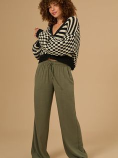 These high-waisted linen pants offer a flowy fit with a perfect blend of linen and rayon for comfort. Featuring a drawstring waist and convenient pockets, they&rsquo;re effortlessly stylish and versatile for any occasion. High Waisted Linen Pants, Trending Sneakers, Sweater Sale, Shoes With Jeans, Altar'd State, Swimwear Sale, Sweaters And Jeans, Bottom Clothes, Fall 2024