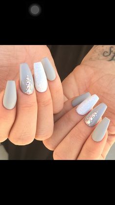 Coffin acrylic nails Coffin Shape Nails, Homecoming Nails, Cute Nail Art, Prom Nails, Glitter Eyeshadow, Coffin Nails Designs, Classy Nails