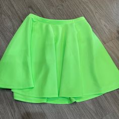 Neon, Lime Green Skirt. From Amazon. Size Medium. Never Worn. Not Lined. Definitely Get Noticed In This! Green Stretch Flared Skirt, Casual Green Full Skirt, Green Full Skirt For Party, Green Lined Mini Skirt, Green Mini Length Skort With Lined Skirt, Green Pleated Party Skort, Green Lined Short Skirt, Green Short Lined Skirt, Stretch Green Spring Skirt