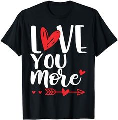 Love You More, His and Her Valentines Day, Heart T-Shirt : Amazon.co.uk: Fashion Valentines Day Heart, Heart T Shirt, Valentine T Shirts, Valentines Day Shirts, Valentine Day Love, Uk Fashion, Fashion Items, Love You More, Fashion Item