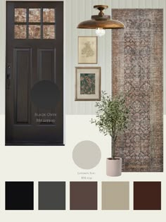 the color scheme for this room is brown and beige, with neutrals in it