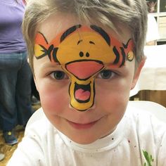 Tigger Face Paint, Face Paint Disney, Face Painting Disney, Disney Face Paint, Disney Face Painting, Face Painting For Boys, Adult Face Painting, Homemade Face Paints