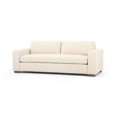 Boone Sofa - Thames Cream angled view Cream Floor, Cream Sofa, Sofa Colors, Cream Beige, Four Hands, Bench Seat, Custom Upholstery, Sofa Furniture, Living Room Sofa