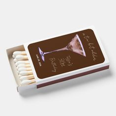 A Tini Bit Older Chocolate Martini Birthday Favors Matchboxes 36th Birthday, Birthday Favors, Stars, Birthday