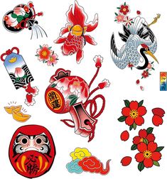 Japanese Style Pokemon Tattoo, Japanese Flash Sheet, Japanese Wind Tattoo, Japanese Flash Tattoo, Japanese Tattoo Traditional, Japanese Tattoo Flash, Japanese Flash, Japanese Traditional Tattoo