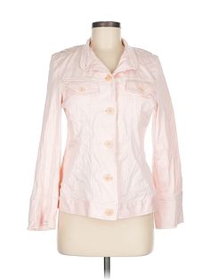 Prague Jacket Size: Medium Jackets & Outerwear - used. 5% Spandex, 95% Cotton | Prague Jacket: Pink Jackets & Outerwear - Size Medium Pink Jacket, Prague, Outerwear Jackets, Women Handbags, Jackets For Women, Size Medium, Spandex, Handbags, For Women