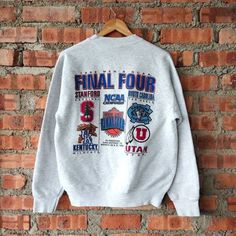 Rare Vintage 90s Ncaa Final Four Sweatshirt Easy 30 day return policy Stanford Sweatshirt, Final Four, Stanford University, Young T, Perfect Shirt, Long Sleeve Sweatshirts, Vintage Shirts, Ncaa