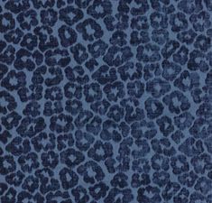 a blue and black animal print fabric