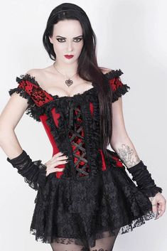 Ruchel Steel Boned Halter Burlesque Corset Dress Red Corset Dress, Burlesque Dress, Steampunk Outfits, Authentic Corsets, Lace Corset Dress, Burlesque Corset, Black Lace Corset, Goth Corset, Eva Dress