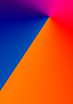 an orange, pink and blue background with diagonal lines in the bottom right corner on top of each other