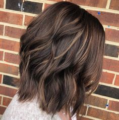 Medium Chocolate Bob with Subtle Highlights Chocolate Brown Hair Ideas, Brown Hair Ideas, Brown Hair With Lowlights, Brown Hair With Highlights And Lowlights, Dark Chocolate Hair, Dark Chocolate Brown Hair, Underlights Hair, Chocolate Brown Hair Color, Hair Color Chocolate