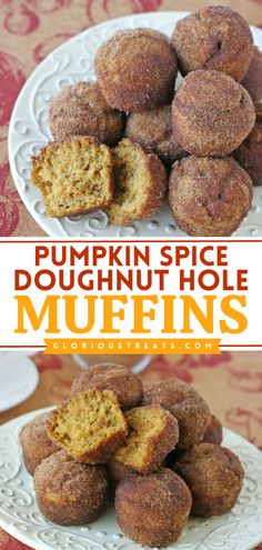 These Pumpkin Spice Doughnut Hole Muffins are an easy pumpkin recipe that makes a great addition to your best brunch ideas! These homemade muffins also make an easy Fall baking recipe! Recipes For 1 Cup Of Pumpkin, Fall Snack Foods, Baked Pumpkin Recipes, Pumpkin Doughnuts Baked, Good Snacks To Make, Pumpkin Baked Goods, Best Brunch Ideas, Caribbean Desserts, Easy Fall Baking