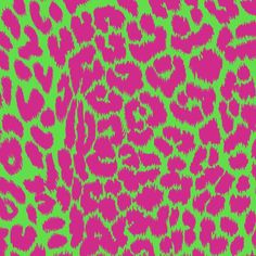 an animal print pattern in pink and green