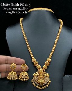 One Gram Gold Jewellery With Price Long Haram, 1 Gram Gold Jewellery Indian With Price, Papada Billa, Gundla Mala, Gold Necklace Price, Indian Gold Necklace Designs, Jewelry Necklace Simple, Gold Bridal Necklace