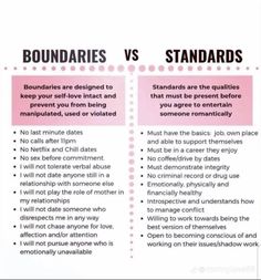 Boundaries Vs Standards, Community Picture, Collateral Beauty, Relationship Lessons, Relationship Therapy, Healthy Relationship Tips, Healthy Boundaries