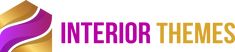 the interior themes logo is shown in purple and gold