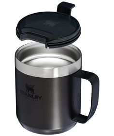 There’s a reason we call this mug Legendary. It’s made tough with Stanley’s double-wall vacuum insulation, so your favorite drinks stay hot or cold longer. The secure press-fit Tritan™ lid also prevents splashes so you can sip easy in the kitchen, on the job, or around the campfire. Stanley 12-fl oz Stainless Steel Insulated Travel Mug- Charcoal Glow in Black | 10-09366-235 Stanley Adventure, Splash Free, Camping Cookware, Camp Mug, Around The Campfire, Insulated Mugs, Insulated Travel Mugs, Pharmacy Gifts, Favorite Drinks