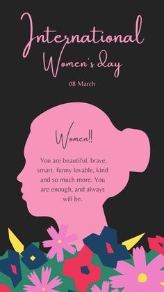 the international women's day poster