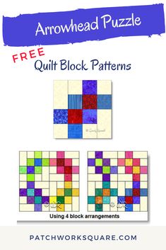 the free quilt block pattern for garlic knots