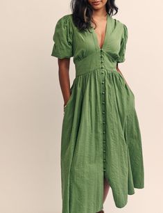 Midi Dress Casual Summer, Button Down Midi Dress, Midaxi Dress, Casual Day Dresses, Iconic Dresses, Summer Dress Outfits, Midi Dress Casual, Casual Summer Outfit, Casual Dinner Outfit