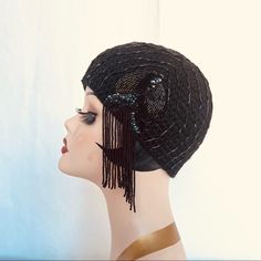 Roman Keflay Hand Crochet 1920’s Flapper Style With Sequin And Beads Embellishments Hat Brand New With Tag. Inside Circumference 21” Beaded Wig, 20’s Style, Purple Y2k, Beaded Headpiece, Large Brim Hat, Ribbed Scarf, Types Of Hats, Cashmere Beanie, 20s Fashion