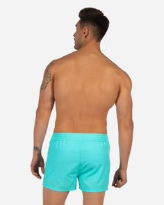 5" Fluro Aqua - Tucann America Summer Swim Trunks With Built-in Shorts For Pool, Tropical Swimwear With Built-in Shorts For Poolside, Beachy Swim Trunks With Built-in Shorts For Pool, Summer Swim Trunks For Vacation Pool, Summer Vacation Swim Trunks For Pool, Beachy Swimwear With Built-in Shorts, Summer Swimwear With Built-in Shorts For Warm Weather, Tropical Swim Trunks With Built-in Shorts For Poolside, Beachwear Swim Trunks For Vacation Poolside