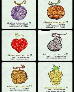 four different types of fruit are shown in this graphic art printable poster, which includes the names and colors of each fruit