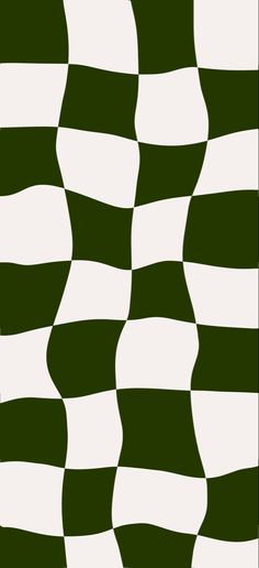 a green and white checkerboard pattern is shown