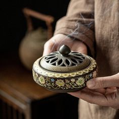 Material: Ceramic Type: Incense Burner Size: 11.5*7.7cm Incense Benefits, Buddhist Home, Ceramic Incense Burner, Incense Burner Holder, Ceramic Incense Holder, Incense Cone, Ceramic Incense, Yoga Space, Burning Incense