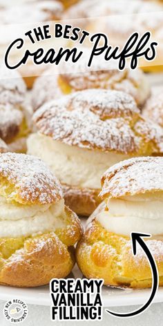 Cream Puffs Easy Custard Filling, Yummy Nummies, Whipped Cream Filling, Easy Custard, Orange Curd