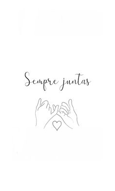 two hands making a heart shape with the words sempre juantass