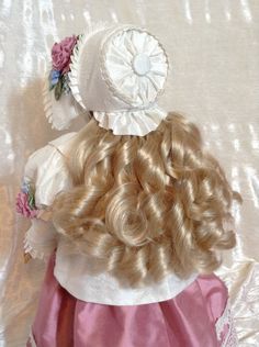 RESERVED silk Dupioni spencer jacket and bonnet by DollSizeDesigns Spencer Jacket, The Spencer, Doll Things, Jan 1, Ag Dolls, Puffed Sleeves, Doll Clothing