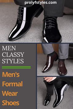 Classy Patent Shoes for men formal fashion look. Wear this with your men's black and white outfit and make an unforgettable fashion statement for men. Take your formal style to the next level when this Styllish men's dress shoes perfectly complements your formal style for the perfect gentlemen style. Men's dress shoes outfit for men's dapper style. Men's trendy formal shoes, Men's fashion shoes #mensstyles #menswear #mensfashion #menslook Business Loafers With Pointed Toe, Business Oxfords With Pointed Toe, Black Patent Leather Dress Shoes For Business Casual, Patent Leather Oxfords With Leather Sole For Business, Sleek Formal Leather Shoes With Pointed Toe, Business Casual Patent Leather Shoes With Round Toe, Black Patent Leather Oxfords For Business Casual, Modern Patent Leather Dress Shoes For Office, Elegant Pointed Toe Oxfords For Business