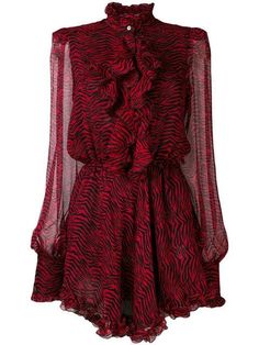 Versace Shirt, Ruffle Mini Dress, Lovely Clothes, Dresses Floral, Shirt Dresses, Red Mini Dress, 90 Degrees, Stage Outfits, Types Of Fashion Styles