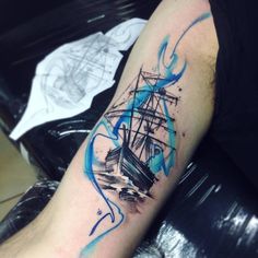 Nautical Themed Tattoos, Tattoo Giveaway, Mens Side Tattoos, Boat Tattoo, Forarm Tattoos, Small Meaningful Tattoos, Back Tattoos For Guys, Tattoo Collection