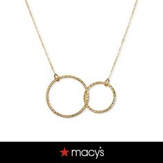 in stock Timeless Macy's Jewelry For Anniversary, Modern 14k Gold Jewelry From Macy's, Macy's 14k Gold Diamond Cut Jewelry, Macy's 14k Gold Jewelry For Anniversary, Macy's 14k Gold Jewelry, Macy's Yellow Gold Necklaces For Anniversary, Macy's Gold Necklaces For Wedding, Macy's Yellow Gold Necklace For Anniversary, Yellow Gold Circle Necklace Tarnish Resistant