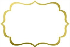 a gold frame with a white background