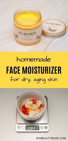 Face Moisturizer Recipe, Anti Aging Face Cream Diy, Moisturizer Recipe, Face Cream For Dry Skin, Face Cream Recipe, Homemade Face Cream