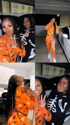 Spooky Szn Couples, Matching Halloween Pajamas Best Friends, Matching Halloween Pjs Friends, Bsf Matching Pjs, Vadah Zani, Matching Pjs Friends, Matching Halloween Pjs, Vadah Zaniel, Halloween Pjs