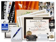 several different types of business cards, envelopes and other items that are on display