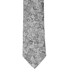 Florals are trending, and this gray floral silk necktie is the one to own! You'll find that it pairs perfectly with suits for your wedding day or office attire thanks to the various, neutral shades of gray. (Take your pick of a navy blue, gray, black or even a burgundy suit.) It's really an all-occasion tie that will stay in style for years to come. If you're considering it for your wedding, don't forget to purchase the matching pocket squares for your groomsmen's jackets! More colors are availa