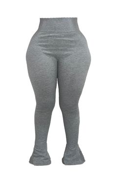 Our CEO's favorite legging. The cotton stretch fabric is everything and more. The legging will be fitted when trying on but after the first wear, this legging literally forms to your curves. STRETCHY Cotton Spandex Blend High Waist band for tummy control 60% Cotton, 35% Polyester, 5% Spandex PLUS FITS UP TO 2X Sizing- S/M- 2-6L/XL -6-10Plus- 12-18 Flare Legging, Legging Fits, Cropped Style, Grey Cotton, Waist Band, Cotton Spandex, Stretch Fabric, High Waist, Sweatpants