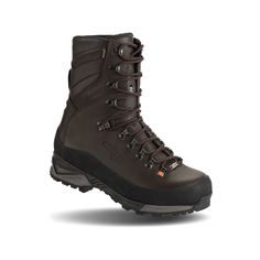 The Crispi Wild Rock boots were built to handle the cold temperatures that late-season hunts bring. Everything about this boot screams "Take me outside" even on the coldest and wettest of days. With 400 grams of Primaloft insulation all the way around the boot, you are sure to stay warm. The full grain leather and tread pattern on the outsole are designed to shed water, snow and mud to keep you, and your hunt, going while your buddies are slipping around the mountain in waterlogged boots. Featur Bow Hunting Gear, Rock Boots, Mountaineering Boots, Hunting Boots, Warm Boots, Ankle Support, Ankle Bones, Tall Boots, Gore Tex