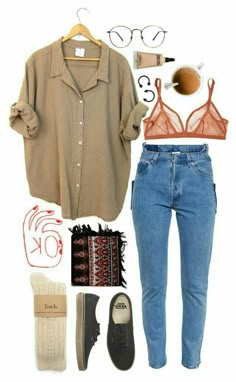 Button Down Shirt Outfit Casual, Bohol, Mode Inspo, 가을 패션, Mode Vintage, Mode Inspiration, Polyvore Outfits, Shoes And Accessories, Looks Vintage