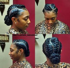 So beautiful. Inverted Cornrows, Big Braids, Goddess Braids Hairstyles, Healthy Hair Journey, Beautiful Braids, Braided Bun, Cornrows Braids