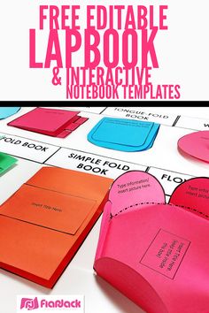 the free printable lapbook and interactive notebook templates