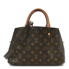 This is an authentic LOUIS VUITTON Monogram Montaigne BB. This chic tote is crafted of Louis Vuitton monogram toile canvas. The handbag features rolled vachetta leather top handles, an optional shoulder strap, and polished brass hardware. The top is open to a partitioned plum fabric interior with patch pockets and a central monogram zipper compartment. Plum Fabric, Louis Vuitton Monogram Bag, Louis Vuitton Crossbody Bag, Louis Vuitton Crossbody, Louis Vuitton Totes, Louis Vuitton Empreinte, Louis Vuitton Damier Azur, Louis Vuitton Damier Ebene, Monogram Bag