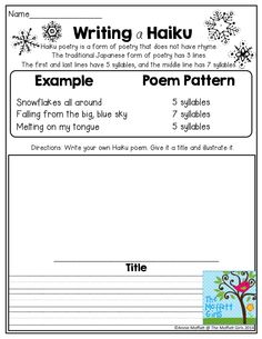 the poem writing activity for kids